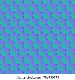 green and violet circle overlap sesmless pattern