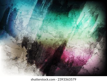 Green violet grunge concrete texture abstract background. Vector design