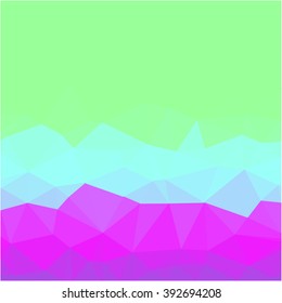 Green violet polygonal background