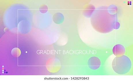 Green violet vibrant colors on gradient background