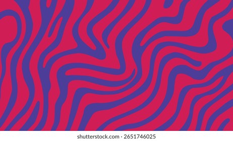 Green and violet wavy lines dance across the surface in this vibrant abstract background full of energetic movement and stylish flow.