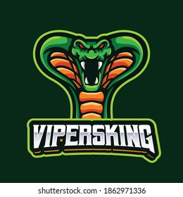 Green Viper Cobra Mascot Logo Sports Stock Vector (Royalty Free ...