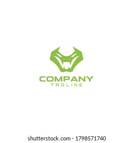 Grüne Veilschlange einfaches minimalistisches Logo-Design