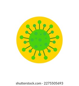 green virus. Illustration for medical design. Vector illustration.