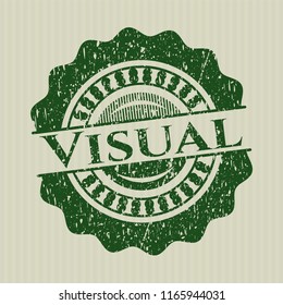 Green Visual distressed rubber seal