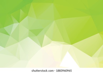 Fondo geométrico abstracto vívido verde, vector del triángulo de los polígonos, mosaico 