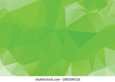 Fondo geométrico abstracto vívido verde, vector del triángulo de los polígonos, mosaico 