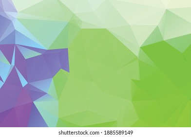 Fondo geométrico abstracto vívido verde, vector del triángulo de los polígonos, mosaico 