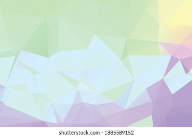 Green vivid abstract geometric background, vector from polygons triangle, mosaic 