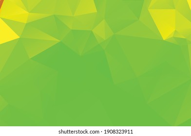 Fondo geométrico abstracto vívido verde, vector del triángulo de los polígonos, mosaico 