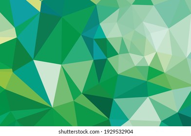 Fondo geométrico abstracto vívido verde, vector del triángulo de los polígonos, mosaico 