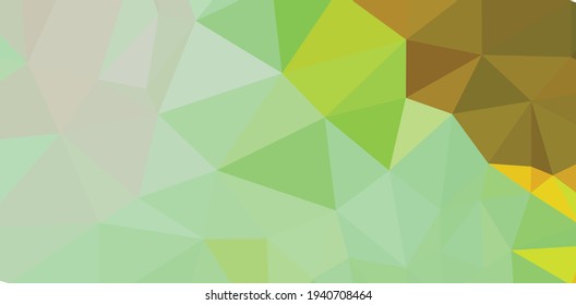 Green vivid geometric abstract bright green blurred mosaic wallpaper with triangle shapes for banner