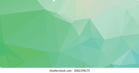 Papel mural de mosaico verde claro brillante abstracto geométrico claro con formas triangulares para el cartel