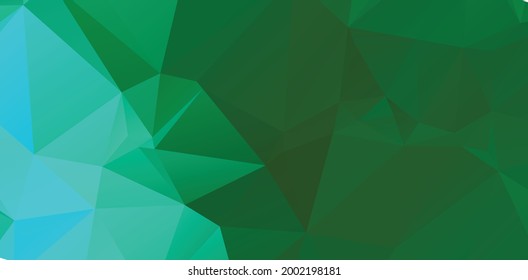 Green vivid geometric abstract bright green blurred mosaic wallpaper with triangle shapes for banner