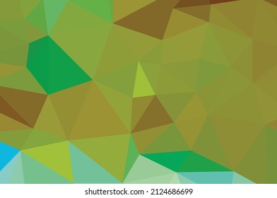 Green vivid geometric abstract bright green blurred mosaic wallpaper with triangle shapes for banner
