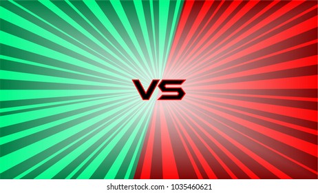 Green VS Red Sun Beam