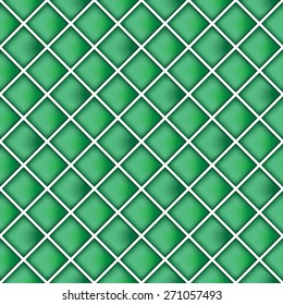 Green wall tiles background