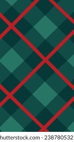 Green wallpaper background with red lines Christmas type vertical texture for gifts