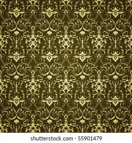 Green Wallpaper pattern, seamless