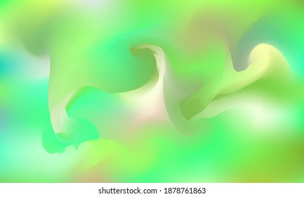 Green wallpaper. Soft and blurred wrapped abstract gradient background.