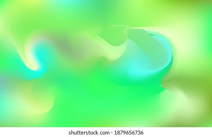 Green wallpaper. Soft and blurred wrapped abstract gradient background.