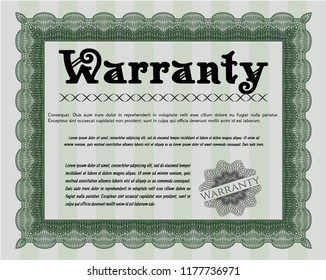 Green Warranty. Customizable, Easy to edit and change colors. With quality background. Superior design. 