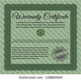 Green Warranty. Customizable, Easy to edit and change colors. Easy to print. Modern design. 