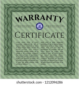 Green Warranty. Elegant design. With linear background. Customizable, Easy to edit and change colors. 