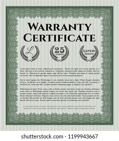 Green Warranty. Excellent design. With great quality guilloche pattern. Customizable, Easy to edit and change colors. 