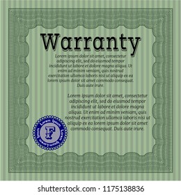 Green Warranty. Lovely design. Easy to print. Customizable, Easy to edit and change colors. 
