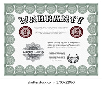 Green Warranty. Printer friendly. Detailed. Superior design. 