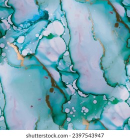 Green Water Color Repeat. Blue Gradient Background. Purple Vector Ink Watercolor. Pink Ink Paint. Marble Gold Alcohol Ink. Light Vector Glitter. Purple Marble Art Watercolor. Vector Seamless Template
