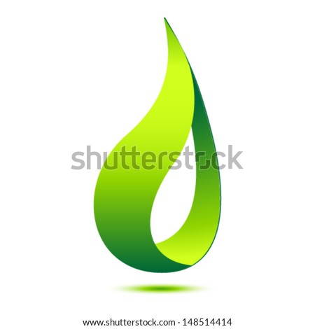 green water drop