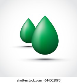 green water droplets
