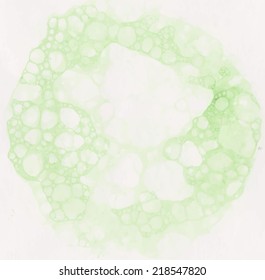 Green water and foam. vector illustration suds