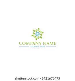 green water logo icon vector template 
