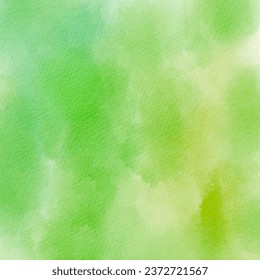 Green watercolor abstract background texture vector