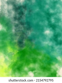 green watercolor abstract background vector