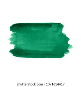 Green watercolor background.