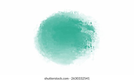 Green watercolor background with copyspace for your design. vector.