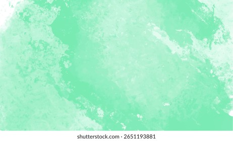 Green watercolor background with copyspace for your design. vector.