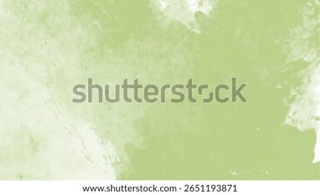 Green watercolor background with copyspace for your design. vector.