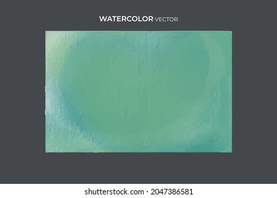 Green Watercolor background texture ,  Aquarelle paint paper textured stain canvas element for text design, greeting card, template. Multicolor hand drawn illustration