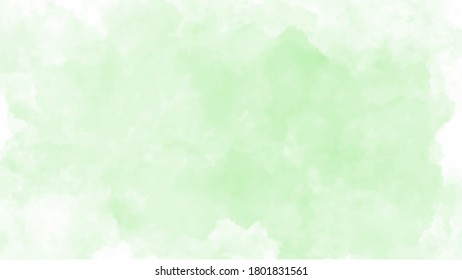 Green watercolor background for textures backgrounds and web banners design
