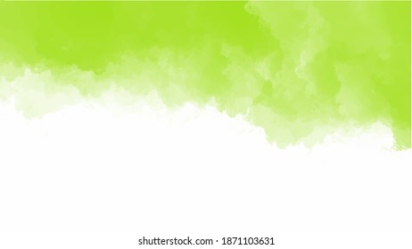 Green watercolor background for textures backgrounds and web banners design
