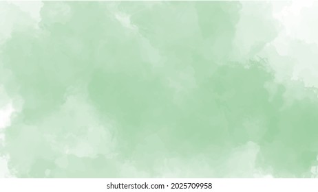 Green watercolor background for textures backgrounds and web banners design
