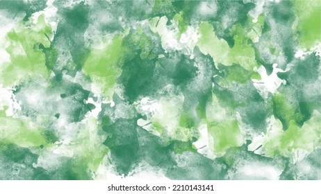 Green watercolor background for textures backgrounds and web banners design
