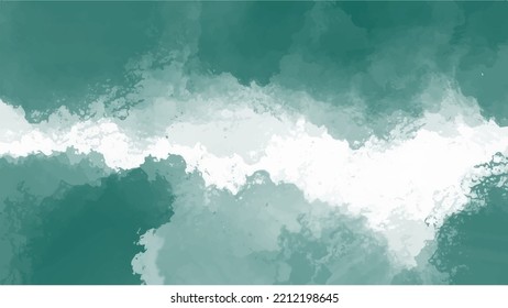 Fondo de color de agua verde para fondos de texturas y diseño de banners web
