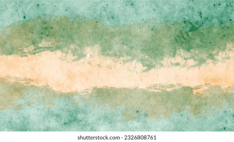 Green watercolor background for textures backgrounds and web banners design
