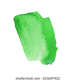 Green watercolor background. Vector abstract illustration for wedding invitation with place for your text.